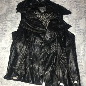 Tinley Road Crushed Leather vest